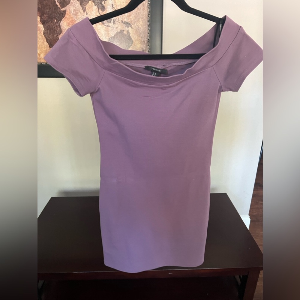 Purple bodycon dress by Forever 21. Size medium.